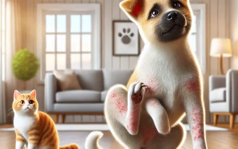 Dermatite allergica da pulci nel cane